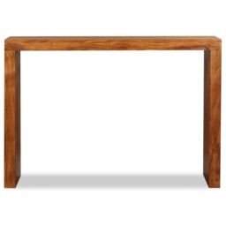 Berkfield Home Console Table Solid Wood with Honey Finish 110x40x76 cm in Brown - Size: 110 x 40 x 76 cm - thumbnail 6