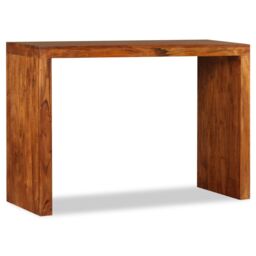 Berkfield Home Console Table Solid Wood with Honey Finish 110x40x76 cm in Brown - Size: 110 x 40 x 76 cm - thumbnail 5