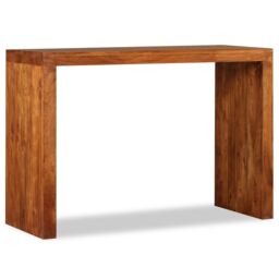 Berkfield Home Console Table Solid Wood with Honey Finish 110x40x76 cm in Brown - Size: 110 x 40 x 76 cm - thumbnail 4