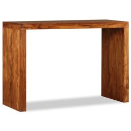 Berkfield Home Console Table Solid Wood with Honey Finish 110x40x76 cm in Brown - Size: 110 x 40 x 76 cm - thumbnail 1