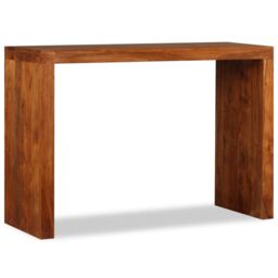 Berkfield Home Console Table Solid Wood with Honey Finish 110x40x76 cm in Brown - Size: 110 x 40 x 76 cm - thumbnail 2