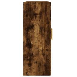 Berkfield Home Wall Mounted Cabinets 2 pcs Smoked Oak Engineered Wood in Brown - thumbnail 7
