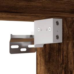 Berkfield Home Wall Mounted Cabinets 2 pcs Smoked Oak Engineered Wood in Brown - thumbnail 9