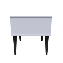 Ready Assembled 2 U Fuji 1 Drawer Side Table (Ready Assembled) in White - thumbnail 2