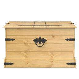 Berkfield Home Storage Box Corona 78x78x45 cm Solid Wood Pine in Brown - Size: 78 x 78 x 45 cm - thumbnail 5