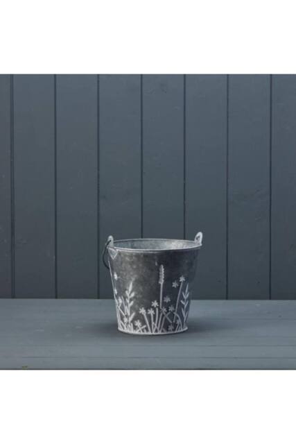 KDMD Meadow Design Bucket Planter in Grey - image 1