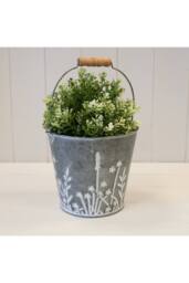 KDMD Meadow Design Bucket Planter in Grey - thumbnail 3