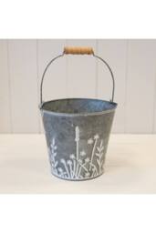 KDMD Meadow Design Bucket Planter in Grey - thumbnail 2