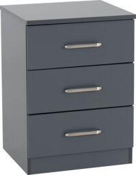Seconique Dakotia 2 Door Wardrobe Bedroom Set in Dark Grey - thumbnail 7