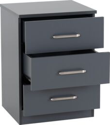 Seconique Dakotia 2 Door Wardrobe Bedroom Set in Dark Grey - thumbnail 8