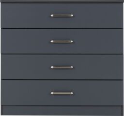 Seconique Dakotia 2 Door Wardrobe Bedroom Set in Dark Grey - thumbnail 6