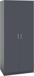 Seconique Dakotia 2 Door Wardrobe Bedroom Set in Dark Grey - thumbnail 3