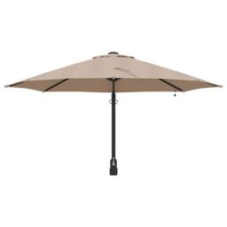 Berkfield Home Stylish Wall-mounted Garden Parasol with LEDs Taupe 248 cm - thumbnail 4