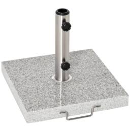 OUTSUNNY Umbrella Base Parasol Holder Patio Furniture 25kg Patio Outdoor Marbel Lawn in Grey - thumbnail 2
