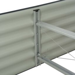 Berkfield Home Garden Raised Bed 240x80x44 cm Galvanised Steel Grey - Size: 240 x 80 x 44 cm - thumbnail 5