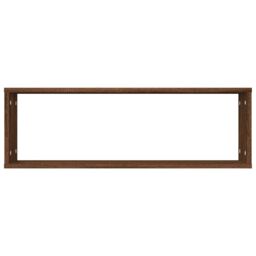 Berkfield Home Wall Cube Shelves 2 pcs Brown Oak 80x15x26.5 cm Engineered Wood - thumbnail 6