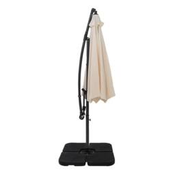 Monstershop Cantilever Parasol 3m With Square Base - Cream in Beige - thumbnail 2
