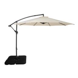 Monstershop Cantilever Parasol 3m With Square Base - Cream in Beige - thumbnail 1