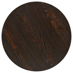 Berkfield Home Bistro Table MDF & Steel Round 60x75 cm Dark Ash in Brown - thumbnail 4