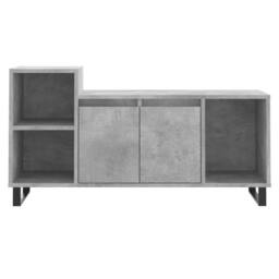 Berkfield Home TV Cabinet Concrete Grey 100x35x55 cm Engineered Wood - Size: 100 x 35 x 55 cm - thumbnail 5