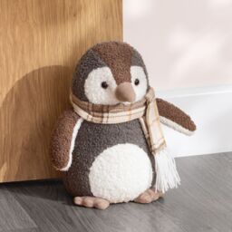 Paoletti Boucle Penguin Novelty Door Stop in Grey - thumbnail 4