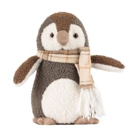 Paoletti Boucle Penguin Novelty Door Stop in Grey
