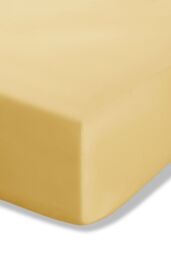 Catherine Lansfield 'Easy Iron Percale' Combed Polycotton 35cm Depth Sheet in Yellow - Size: King Fitted