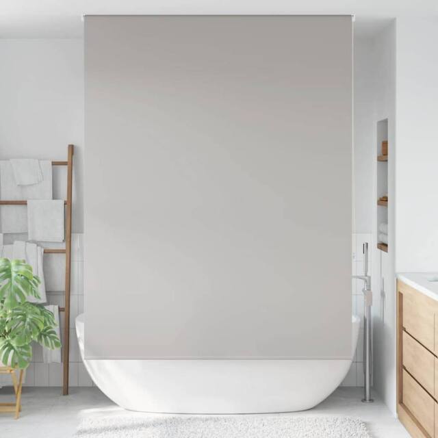 Berkfield Home Shower Roller Blind 160x240 cm Fabric Width 156 cm in Grey - image 1