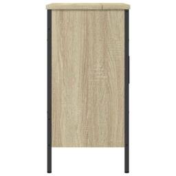 Berkfield Home Bathroom Sink Cabinet Sonoma Oak 60x30x60 cm Engineered Wood in Light Tan - Size: 60 x 30 x 60 cm - thumbnail 7