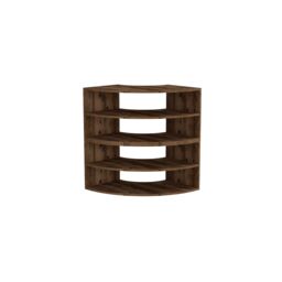 "Destina Home Multifunctional Corner TV Stand, Bookshelf & Table for TVs Up to 78"" in Light Brown - Size: 2 Pack" - thumbnail 4