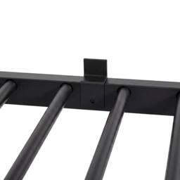 Levede Single Bed Frame, Gaming Bed, TV Bed, 360° Rotating Mount, Metal, Black - thumbnail 6