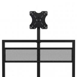 Levede Single Bed Frame, Gaming Bed, TV Bed, 360° Rotating Mount, Metal, Black - thumbnail 7