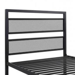 Levede Single Bed Frame, Gaming Bed, TV Bed, 360° Rotating Mount, Metal, Black - thumbnail 5