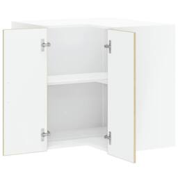 "Berkfield Home Kitchen Wall Corner Cabinet ""Porto"" Sonoma Oak Engineered Wood in Light Tan" - thumbnail 5