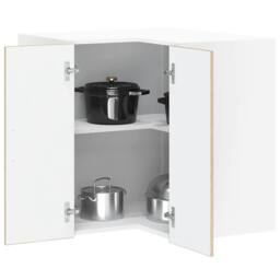 "Berkfield Home Kitchen Wall Corner Cabinet ""Porto"" Sonoma Oak Engineered Wood in Light Tan" - thumbnail 2