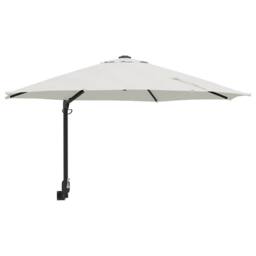 Berkfield Home Modern Cantilever Umbrella Sand Polyester, Aluminium Large Collapsible in Beige - thumbnail 3