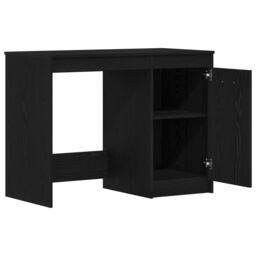Berkfield Home Desk Black Oak 100x50x76 cm Engineered wood - Size: 100 x 50 x 76 cm - thumbnail 5