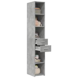Berkfield Home Highboard Concrete Grey 30x42.5x185 cm Engineered Wood