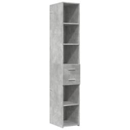 Berkfield Home Highboard Concrete Grey 30x42.5x185 cm Engineered Wood - thumbnail 3