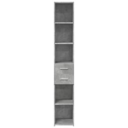 Berkfield Home Highboard Concrete Grey 30x42.5x185 cm Engineered Wood - thumbnail 4