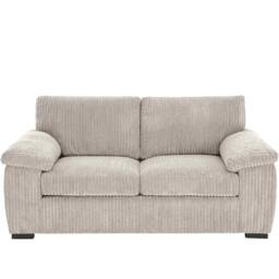 Bliss Furniture Jumbo Cord 2 Seater Sofa with Soft Fabric & in Cream Colour - Size: 2 Person