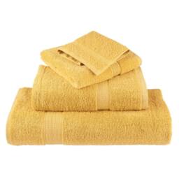 Berkfield Home Premium Hand Towels SOLUND 4pcs Gold 50x100cm 600gsm - thumbnail 4