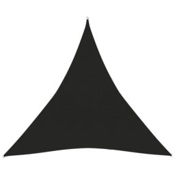 Berkfield Home Sunshade Sail 160 g/m ² Black 3.6x3.6x3.6 m HDPE - thumbnail 1