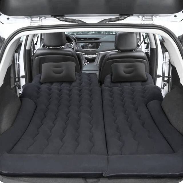 Nordara SUV Car Inflatable Air Bed With Pump & 2 Pillows in Black - image 1