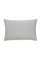 1951 'Tahra' Cotton Sateen Cushion in Silver - Size: 40 cm x 60 cm