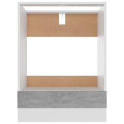Berkfield Home Oven Cabinet Concrete Grey 60x46x81.5 cm Engineered Wood - thumbnail 5