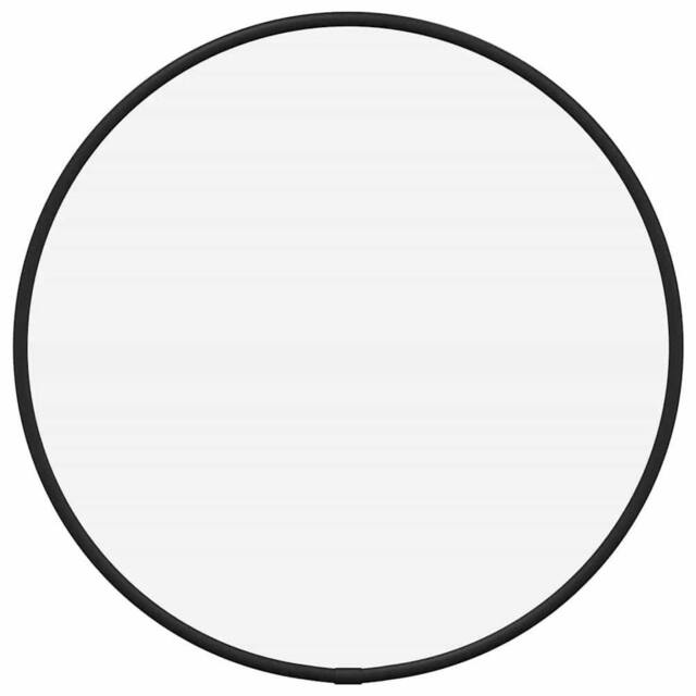 Berkfield Home Wall Mirror Black √ò 30 cm Round - image 1