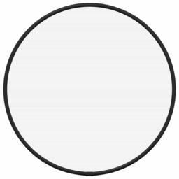 Berkfield Home Wall Mirror Black √ò 30 cm Round - thumbnail 1