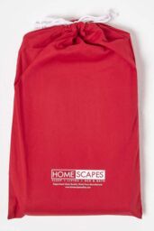 Homescapes Cotton Cot Bed Fitted Sheets 200 Thread Count, 2 Pack in Red - thumbnail 5