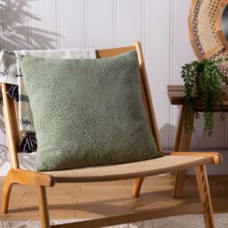 Furn Hidden Cheetah Animal Print Cushion in Light Green - Size: 50 cm x 50 cm - thumbnail 4